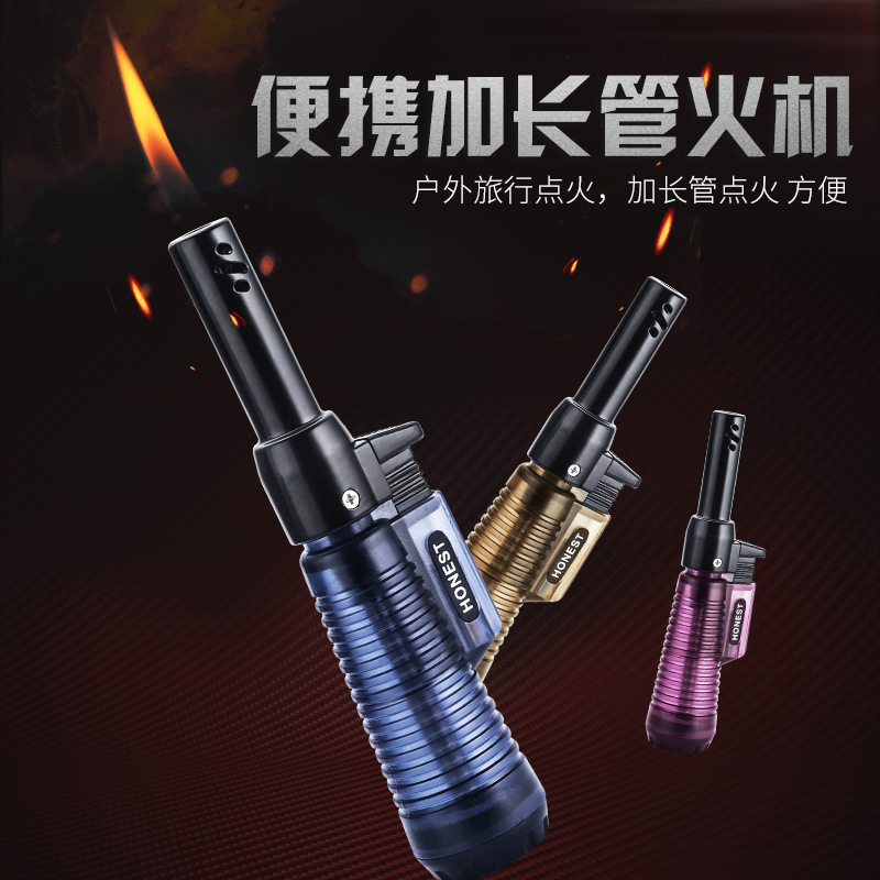 Baicheng Jindou 長柄逆さ斜め火パイプキャンドルアロマセラピーインフレータブル透明電子直火ライター|undefined