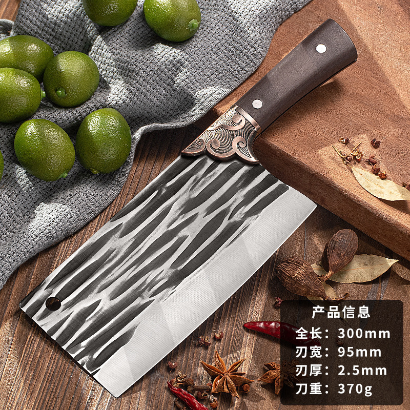 Cuchillo de cocina de varios estilos de Jianghu forjado a mano cuchillo de cocina de doble uso cuchillo de corte de carne cuchillo de corte de hueso cuchillo de corte Yangjiang