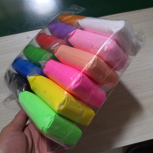 Ultra-light clay 12 colors 50g plasticine colored mud crystal slime snowflake mud clay children's interactive toys