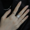Fashionable small design advanced ring, high-quality style, light luxury style