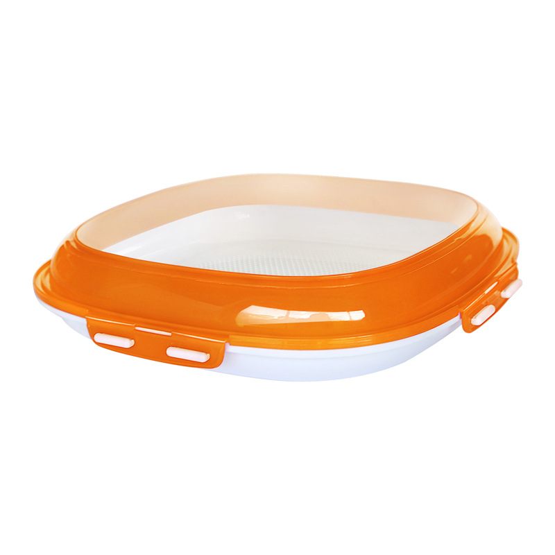 Bandeja de conservación fresca de material PP de grado alimenticio transfronterizo, caja de fusible fresco de frutas y verduras sellada, soporte personalizado al por mayor