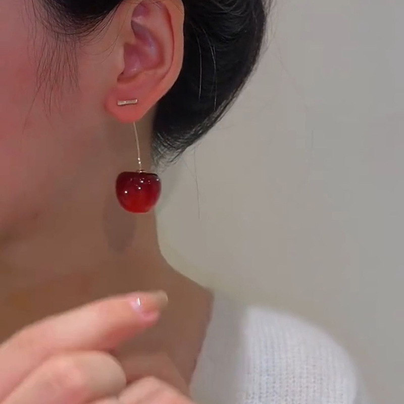 Alloy Material 1 Pair Lady Fruit Alloy Women's Drop Earrings