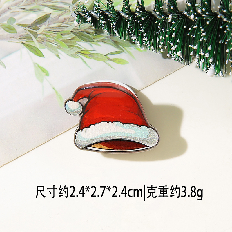 闪闪姑娘圣诞可爱迷你发夹刘海侧边夹少女儿童圣诞派对装饰小抓夹|undefined