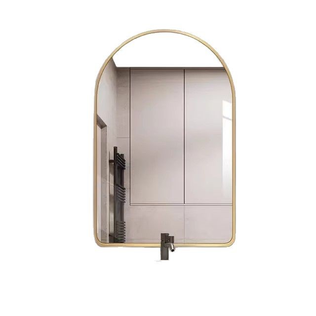 Baño espejo de busto inodoro arco diseño estilo nórdico peluquería espejo marco de alambre