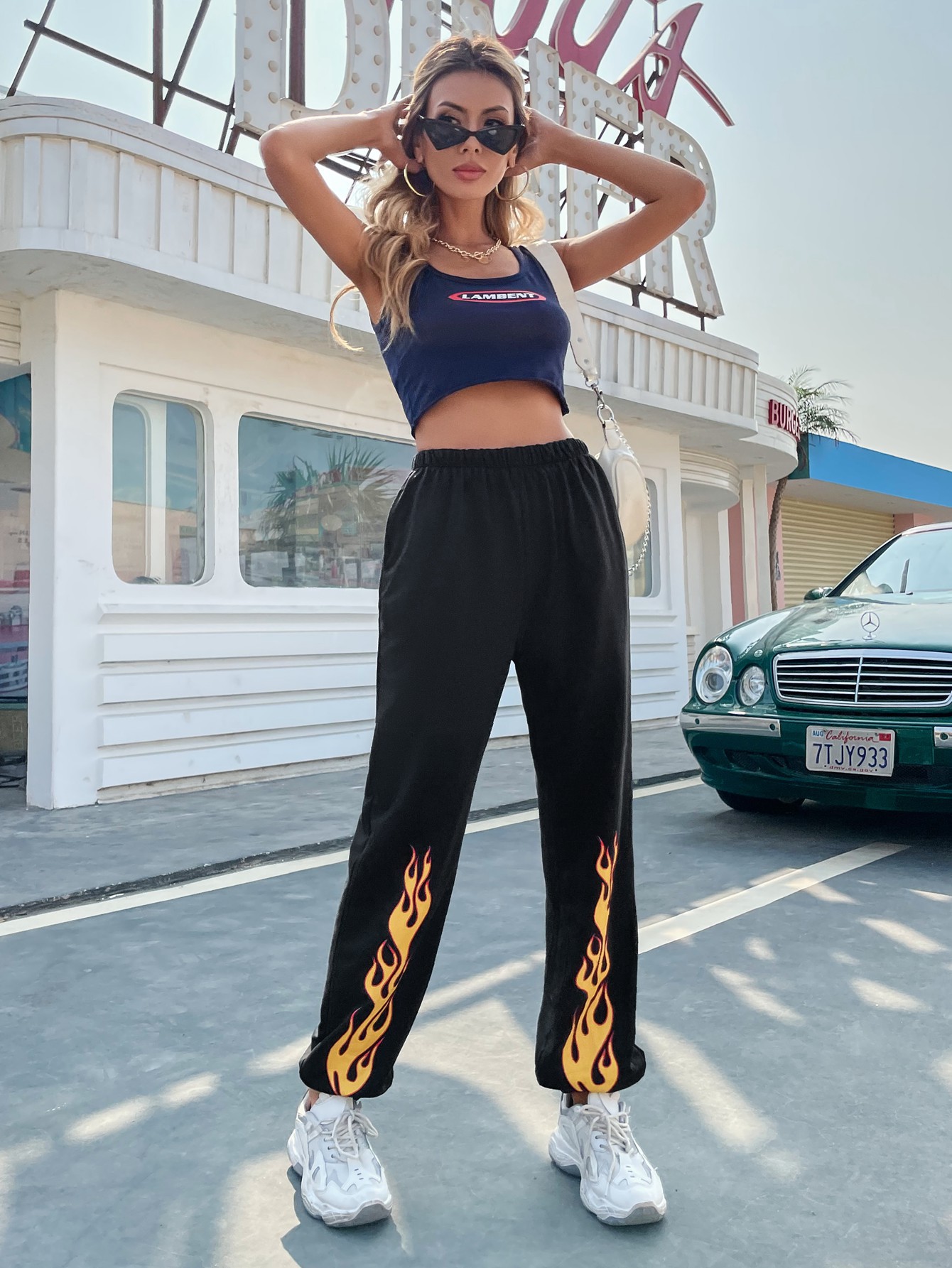 spring and summer women s printed high waist pants nihaostyles wholesale clothing NSJM80527