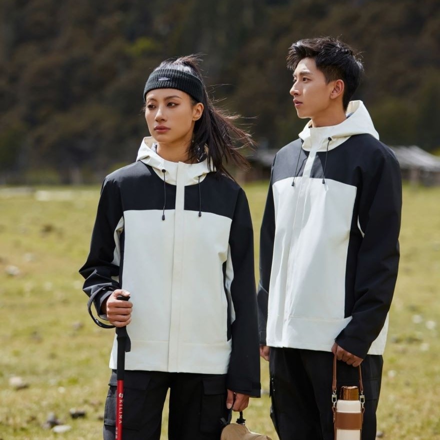 Travel waterproof windproof climbing spring jacket for men and women…