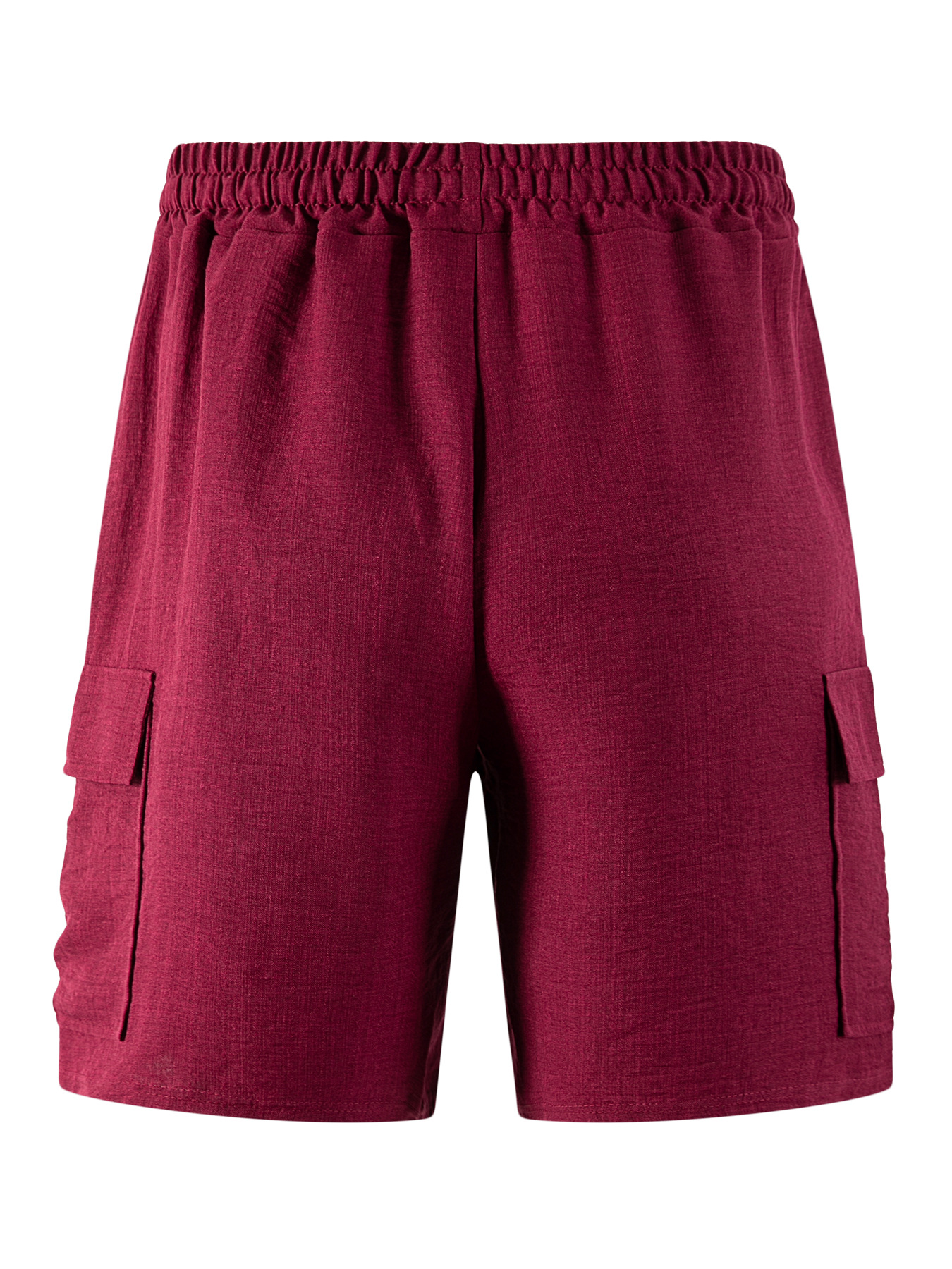 Men's Clothing Men's Retro Multi Pocket Cargo Shorts Casual Loose Fit Drawstring Sports Shorts For Formal & Casual_viptrois.com