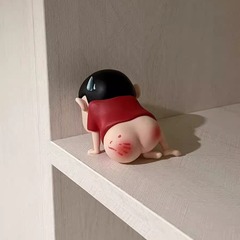 EMO お尻パッククレヨンシャオニウフィギュアブラインドボックスかわいいホームカーオーナメントおもちゃトレンディなおもちゃ人形ギフト