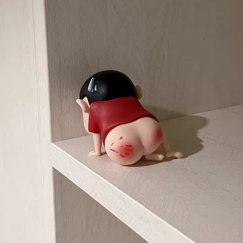 EMO お尻パッククレヨンシャオニウフィギュアブラインドボックスかわいいホームカーオーナメントおもちゃトレンディなおもちゃ人形ギフト|undefined
