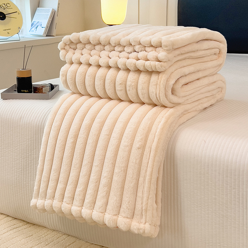 Inswind imitación de mantas de goma espumosa mantas cálidas mantas de siesta de sofá suave mantas de lana de doble cara
