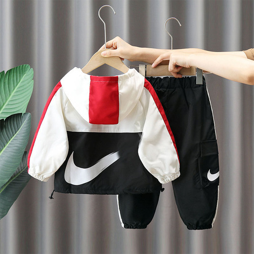 2975 Boys Spring Suit  New Children's Spring and Autumn Style Sportswear Children's Spring Handsome Two-piece Set