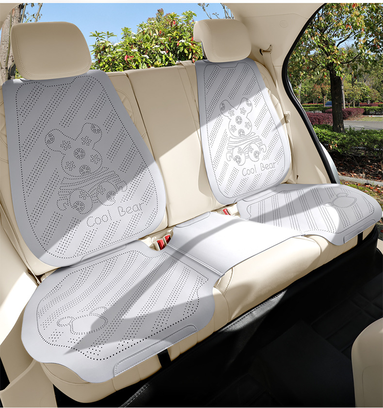 Car Seat Cushion for All Seasons, Lemon Bear Suede Saddle Cushion, Cute for Girls, Suitable for Bingo S/Pro