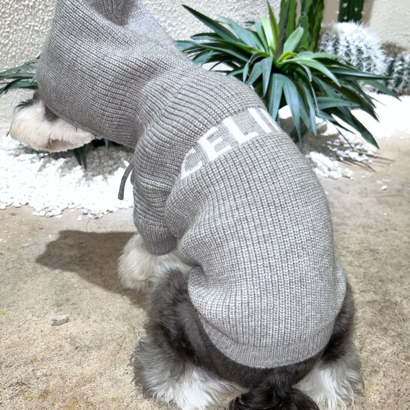 Dog clothes autumn and winter pet knitted sweater chenari Teddy French bucket coat Teddy Corgi cat pet clothes