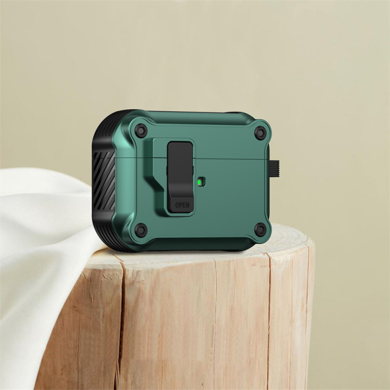 适用AirPods Pro3蓝牙耳机保护套 苹果airpoods4代壳磁吸自动开关|undefined