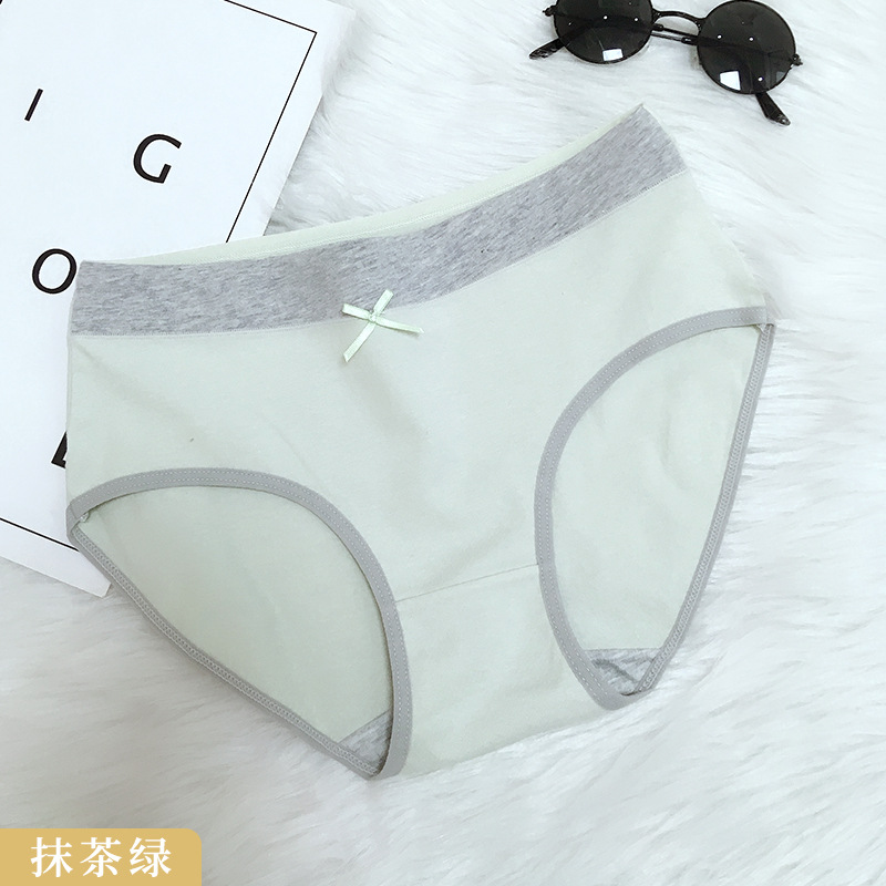 Fábrica al por mayor de ropa interior de algodón de las mujeres estudiante de niña japonesa chica Linda ropa interior de cintura media ropa interior de algodón de las mujeres