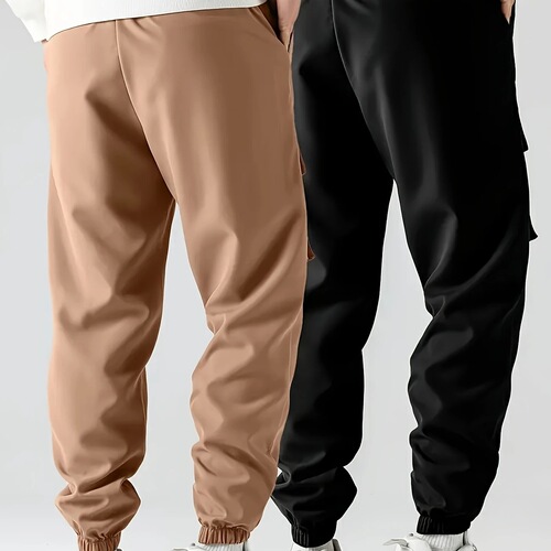 Men's Work Pants Exclusive American Euro Size Amazon Tm Shein European Casual Pants Black Yellow