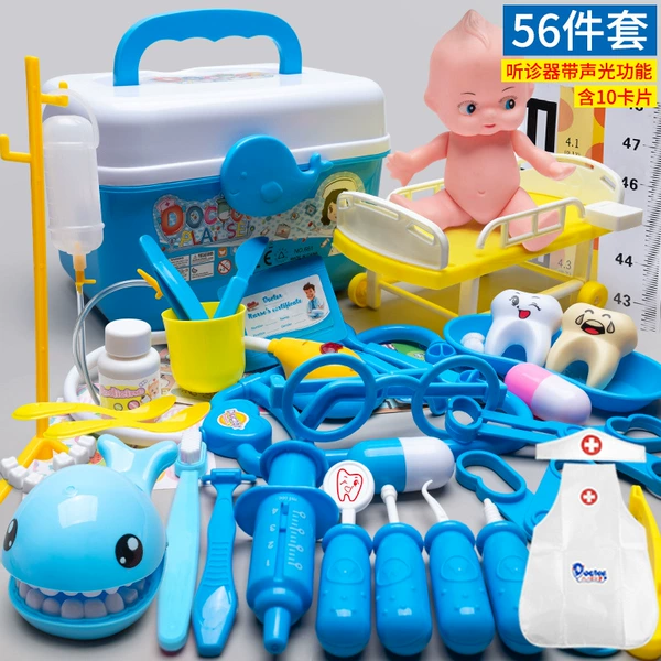 Set, doll, apron, 56 pieces