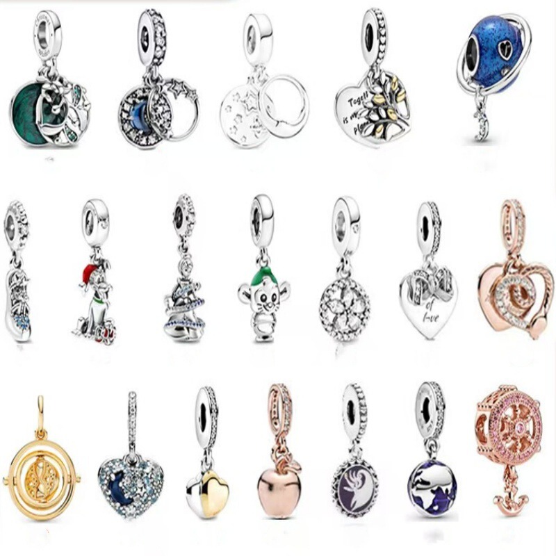 Panjia Dora Accessories Wholesale S925 Silver Beads Disney Series Cinderella Deep Blue Night Sky Stars and Moon Starry Sky Panjia Dora Accessories Wholesale S925 Silver Beads Disney Series Cinderella Deep Blue Night Sky Stars and Moon Starry Sky