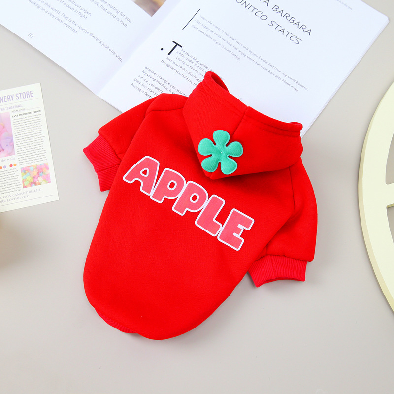 Ropa para mascotas ropa para perros suéter de dos piernas gato cachorro ropa para mascotas ropa de otoño e invierno 22 suéter de frutas casual