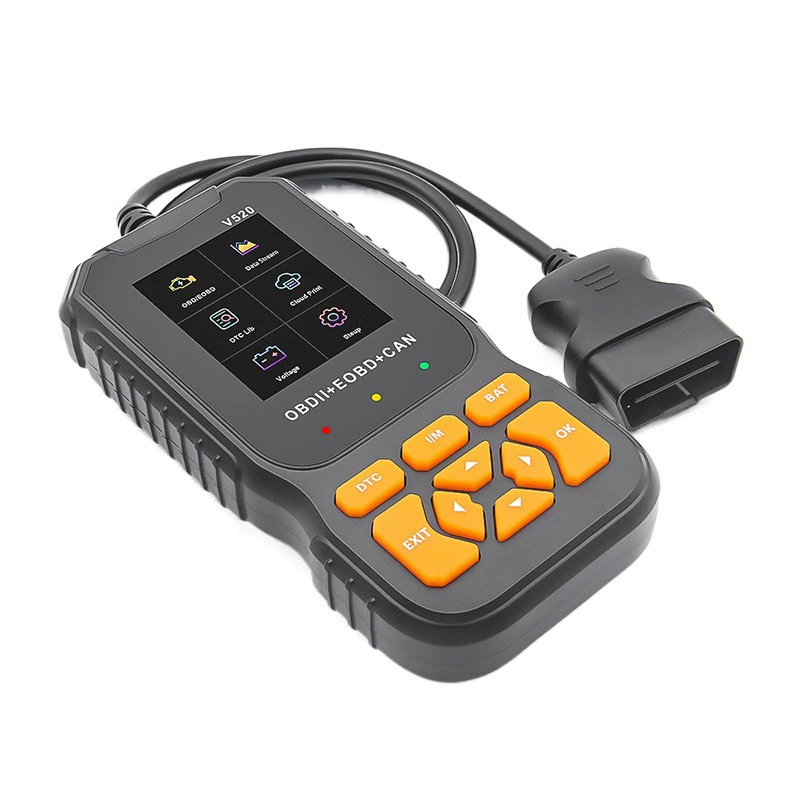 V520 Автомобильный Диагностический прибор OBD2 автомобильная карта для считывания кода детектор неисправностей двигателя ELM327 сканер неисправностей