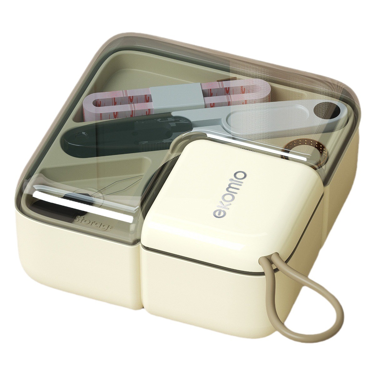 Light luxury sewing box household portable sewing bag multifunctional sewing box dormitory full set of hand sewing tools