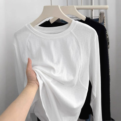 B143型 # 【公式写真実費】特大サイズ 150kg 長袖 Tシャツ レディース 春夏 シンプルデザイン ゆったりトップス