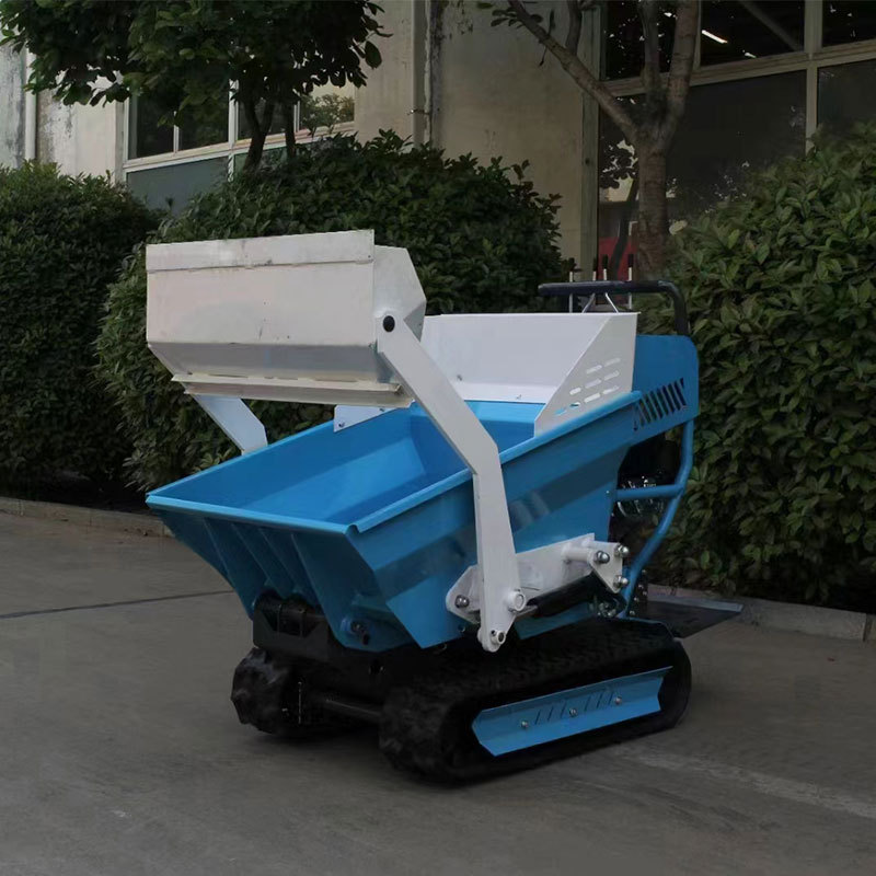 小型自上料履带翻斗车 迷你履带翻斗车 果园农田全地形运输车