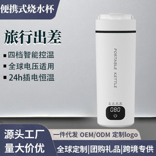 Cross-Border Global Voltage Wide Voltage Portable Kettle Electric Hot Water Cup 100-240V Global Travel Kettle Cup