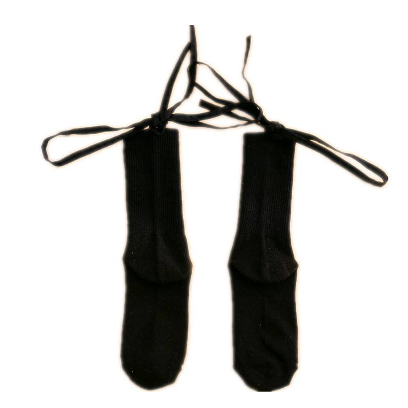Calcetines con cordones de mujer delanteros y traseros Negro Blanco JK calcetines de media pantorrilla estilo universitario sexy calcetines de pantorrilla de moda con forma de pierna