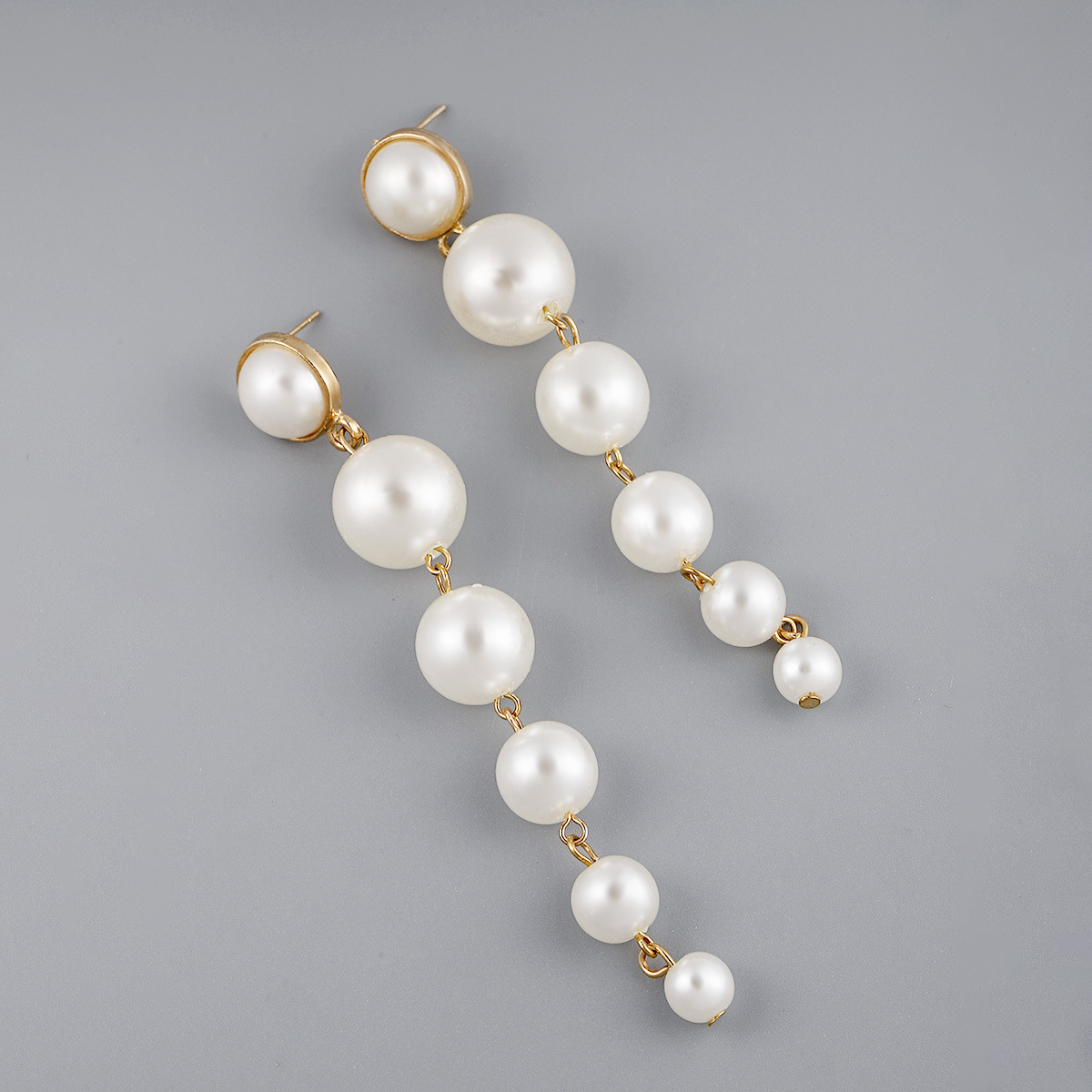 1 Pair Fashion Round Imitation Pearl Alloy Women's Drop Earrings display picture 3