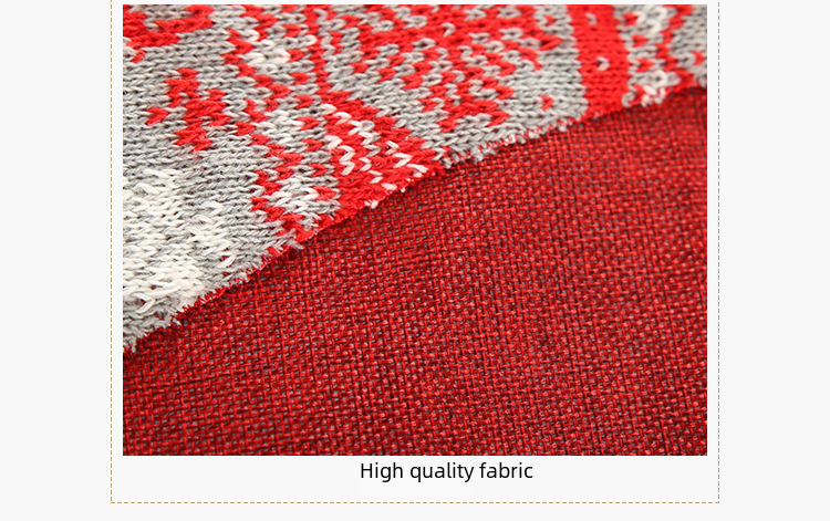 Haube uusi joulukoristeita Rudolph-pöytäjuoksija luova kolmiulotteinen vanhusten ruokapöydän koristelu pöytäliina_voghion.com