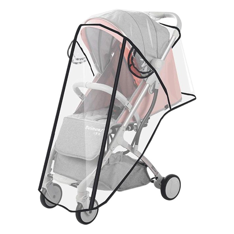 Fábrica al por mayor cochecito parabrisas niños cochecito cubierta de lluvia cochecito de bebé caliente a prueba de viento cubierta de lluvia impermeable