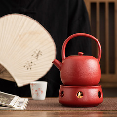 日本式温茶ストーブ家庭用熱茶器暖茶ろうそくベースの工夫茶器セット