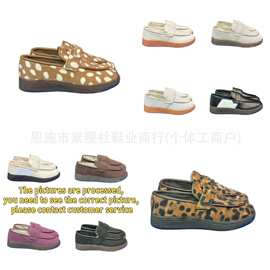 YY623ad儿童复古乐福鞋德训鞋新款一脚蹬休闲板鞋kids shoes