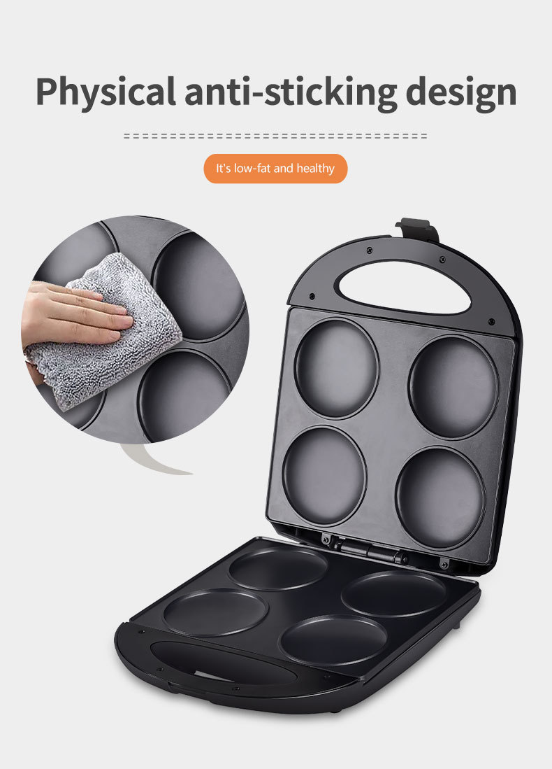 Cross-Border European Standard Maker Multifunctional Egg And Corn Pancake Arepas Make Breakfast Machine 1400W_voghion.com