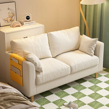 北欧简约现代布艺沙发小客厅双人出租房小型小户型三人简易网红款