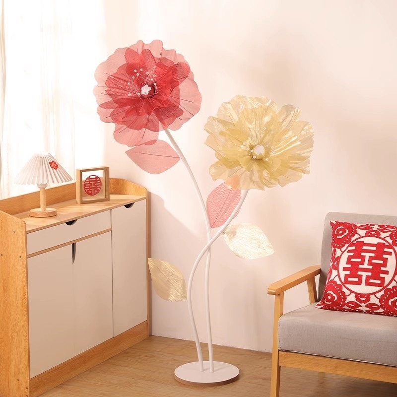 Decoración de la boda Decoración de la boda Decoración de la sala de estar Flor Flor Flor Mesa de la sala de bodas Mesita de la cama de la boda Decoración de flores falsas