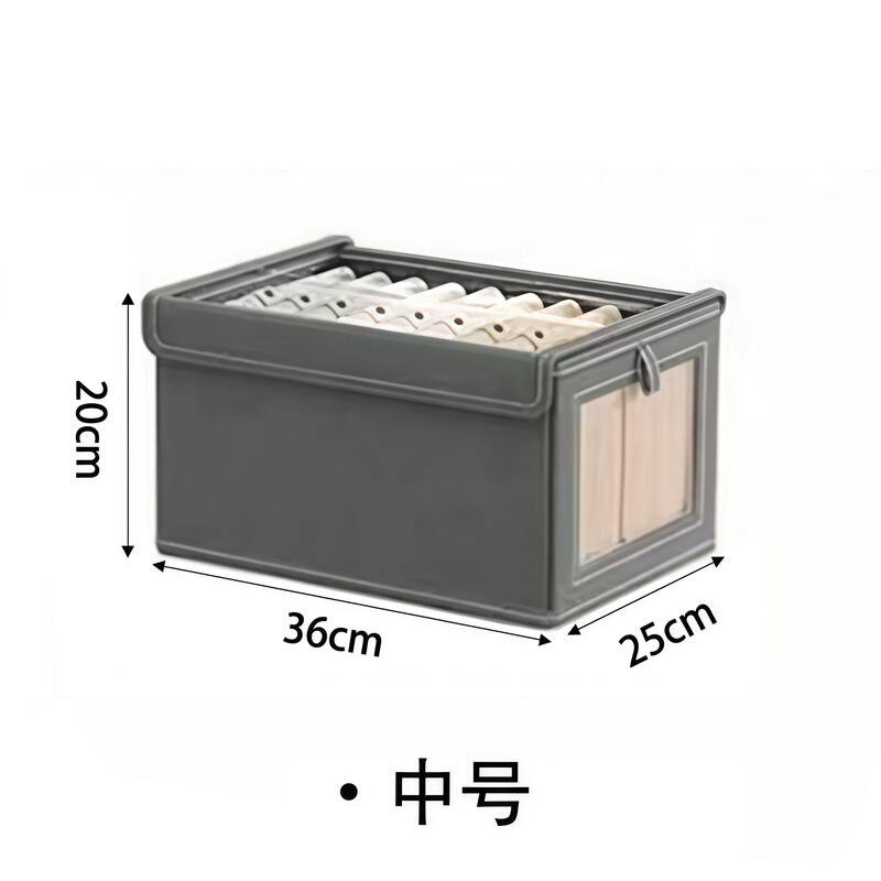 家用牛津布带盖可视窗收纳盒衣服防尘收纳箱卧室收纳神器工厂批发|undefined