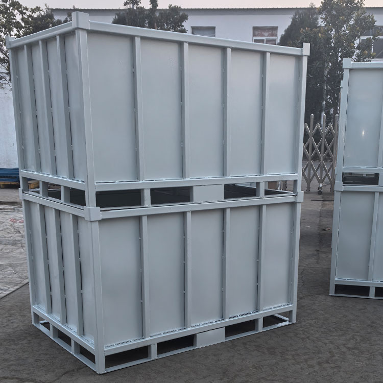 带阀门废料箱  铁箱厂家供应固定式不漏油金属周转箱