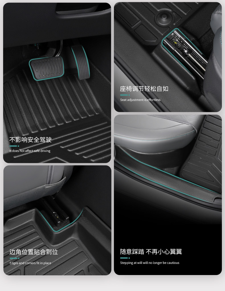 Specialized BYD Yuan Pro full-coverage 21/23 model pure electric version edge-trimmed decorative waterproof TPE car floor mats