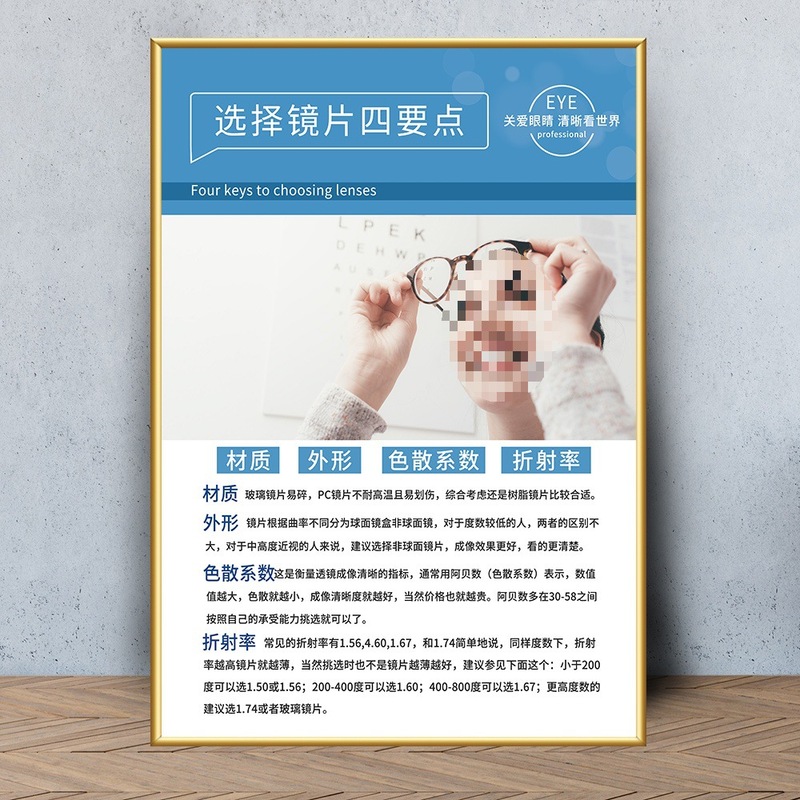 眼鏡店の壁面装飾画眼科病院は目の構造を描いています。|undefined