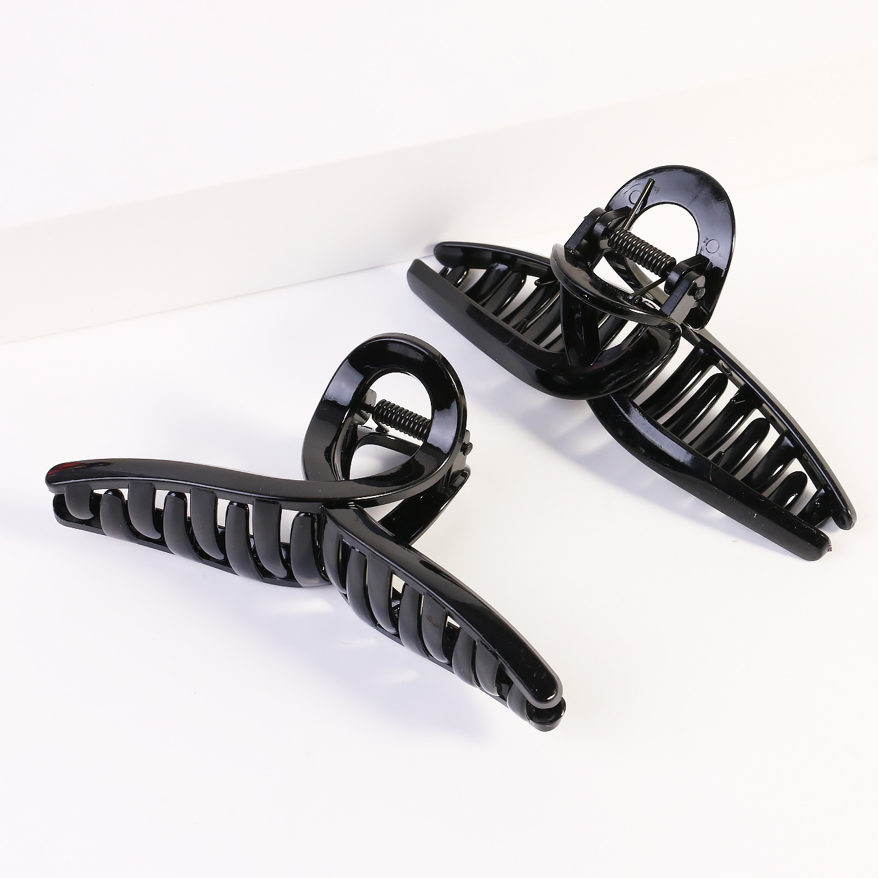 Black Grip Hair Clips Large Medium Small Handmade DIY Hair Barrettes Simple Versatile Back Head Bun Shark Clips Wholesale