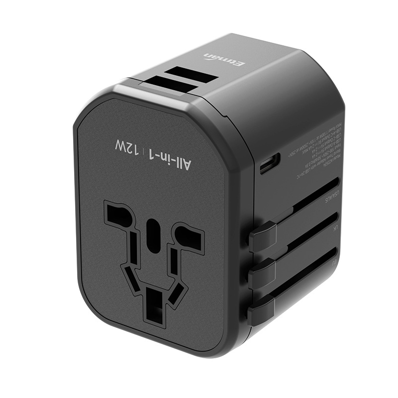 Etman英特曼TypeCUSB全球通转换插头欧美英德标电源转换器