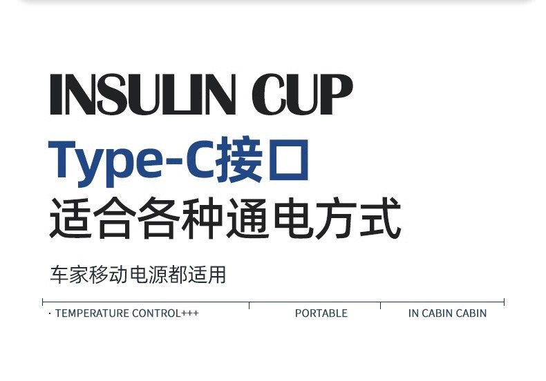 Insulin Refrigerator Portable Travel Refrigeration Cup Car Mini Refrigerator Car Home Dual-use Drug Refrigeration Constant Temperature