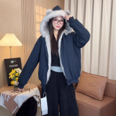 2025冬季新款韩版加厚棉服短款女宽松学生可爱夹棉夹克外套小个子