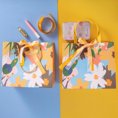 ins風小清新袋子教師節禮物袋紙袋衣服伴手禮蝴蝶結禮品袋手提袋