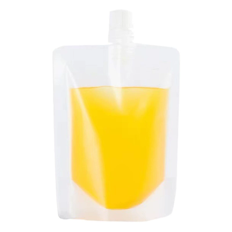 Одноразовая матовая прозрачная самонесущая всасывающая насадка-мешок Китайская медицина Соевый Молочный Сок Напиток Субупаковка Герметичный пакет Матовая высокая термостойкость