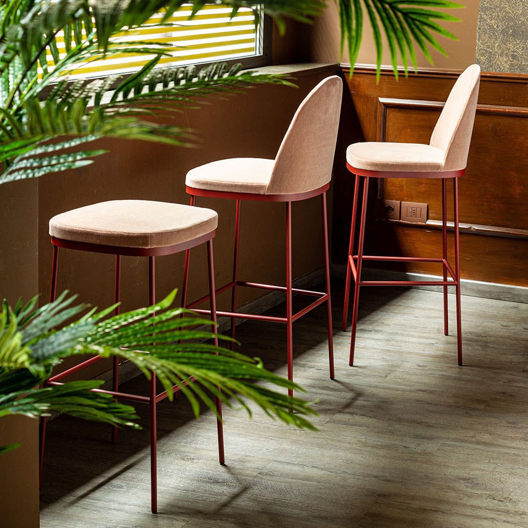 Бар Легкий роскошный стул табурет нордический современный роскошный нержавеющей стали табурет отели вилла кухня магазин бар стул