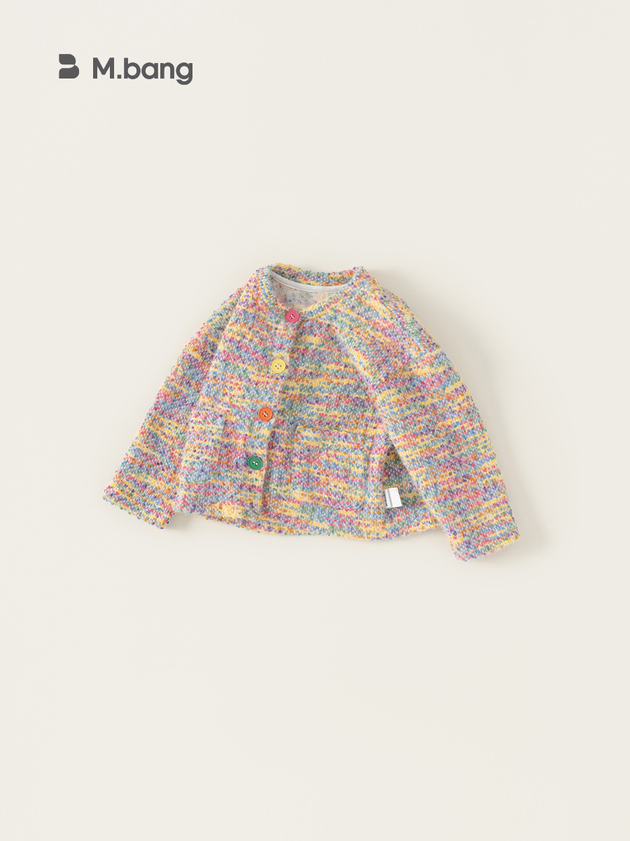 Yoobao ropa infantil suéter de niña abrigo de otoño invierno bebé flojo viento suave tejido cardigan suéter de lana