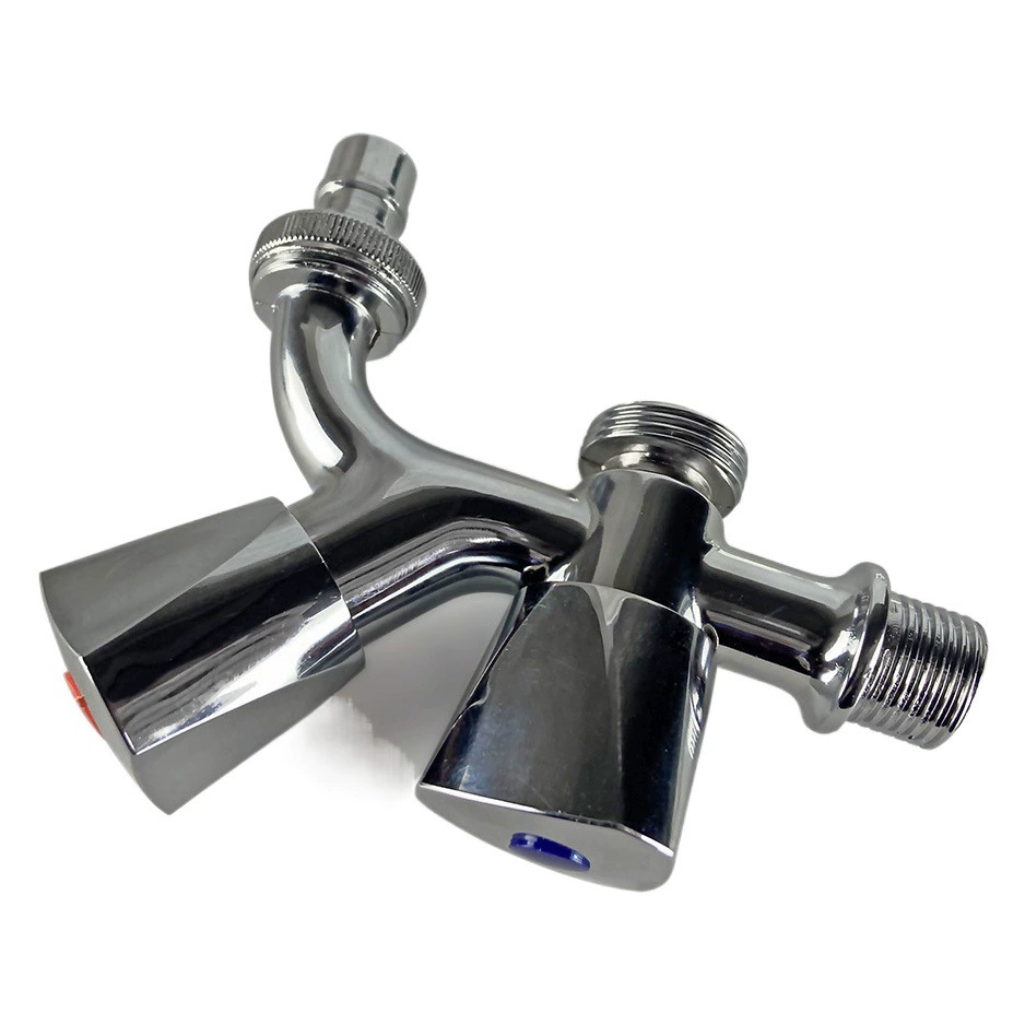 Смеситель для стиральной машины из цинкового сплава, предназначенный для смесителя двойного назначения «один в два», 4-х точечный бытовой переключатель водопроводной воды